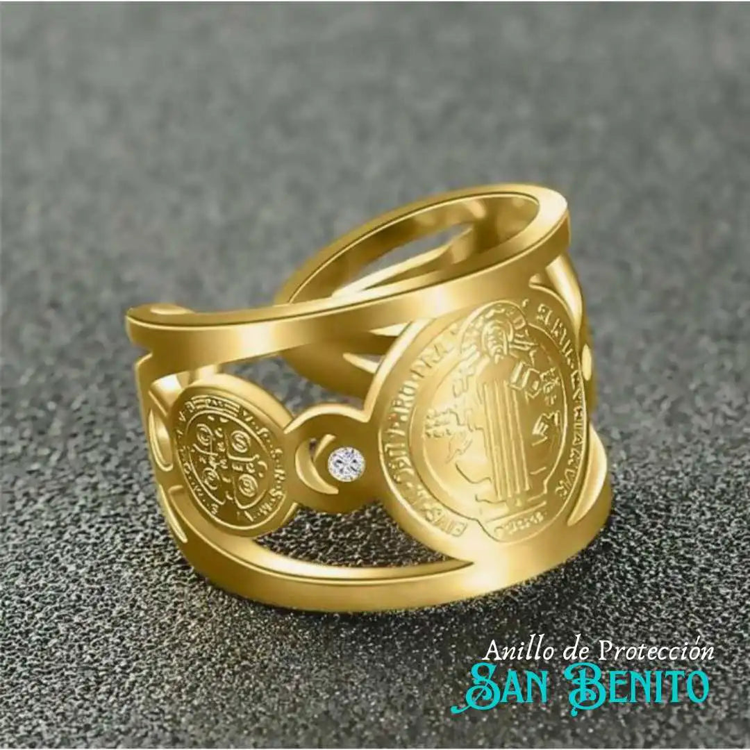 💍 🎅ANILLO DE PROTECCIÓN SAN BENITO ✞