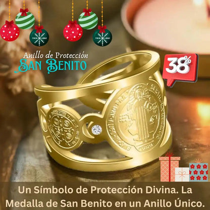 💍 🎅ANILLO DE PROTECCIÓN SAN BENITO ✞